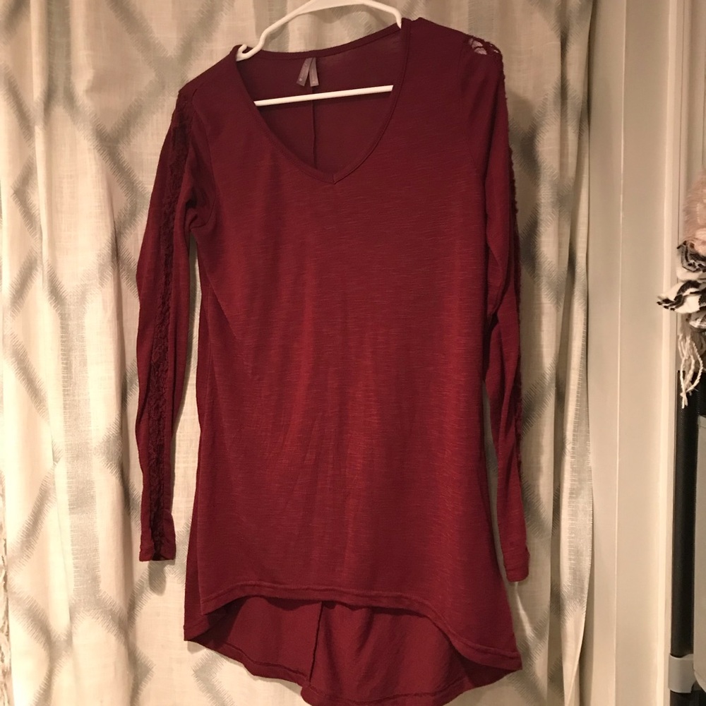 Maroon soft long sleeve